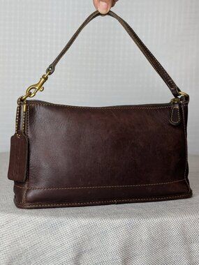Vintage Coach Bleecker Demi Zip Brown Leather USA Made Style 9311